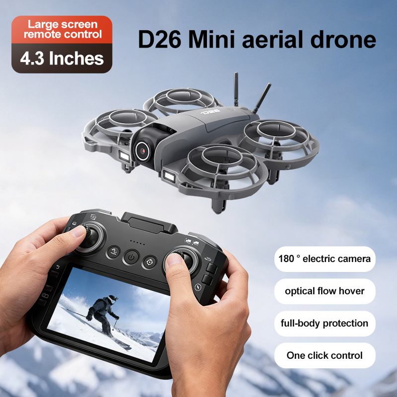 D26 Drone 4K Aerial HD 180° Ca - Drone Camera Lens ulasan dan harga