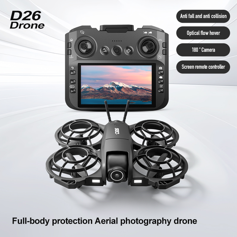 D26 Drone 4K Aerial HD 180° Ca - Drone Camera Lens ulasan dan harga